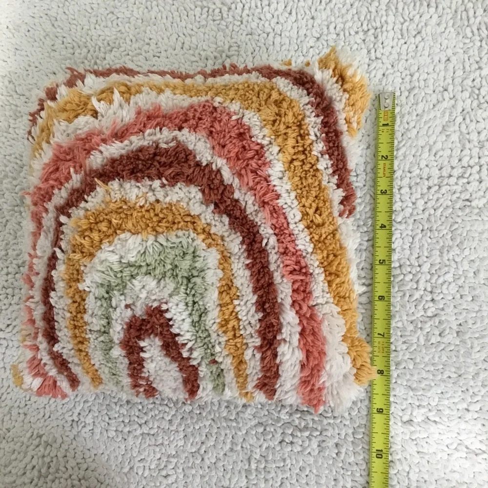 Urban Outfitters Small Tufted Rainbow Pillow
